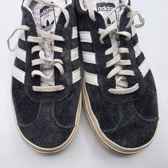 Adidas Gazelle Bold Womens Size 9.5 Black White Platform Sneakers Shoes HQ6912 - Picture 10 of 13
